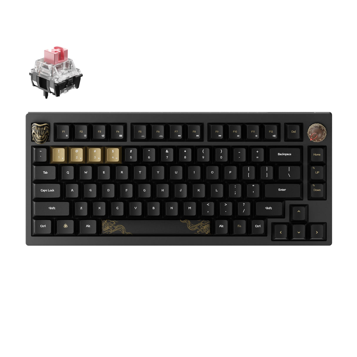 Black Myth Wukong Wireless Mechanical Keyboard Deluxe Edition-Golden Pink Switch