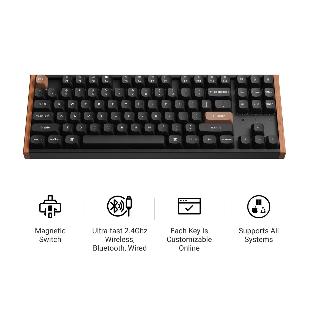 Keychron K8 HE Wireless Magnetic Switch Custom Keyboard – Keychron 