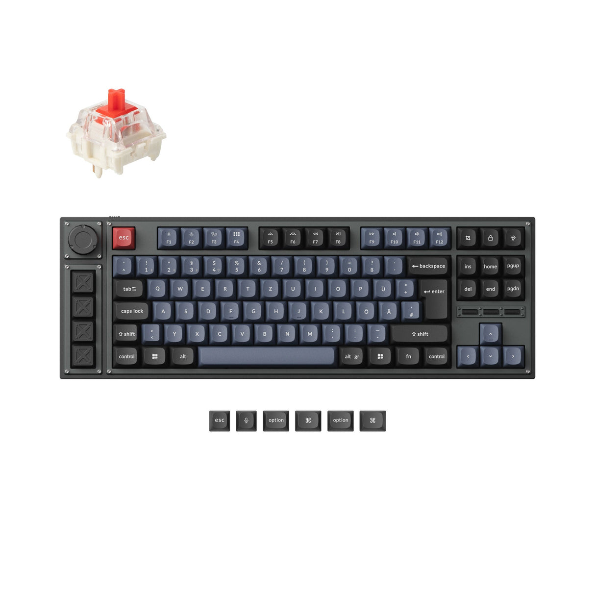 Lemokey L3 QMK Wireless Custom Mechanical Keyboard Gateron Jupiter Red Version DE ISO Layout Keyboard