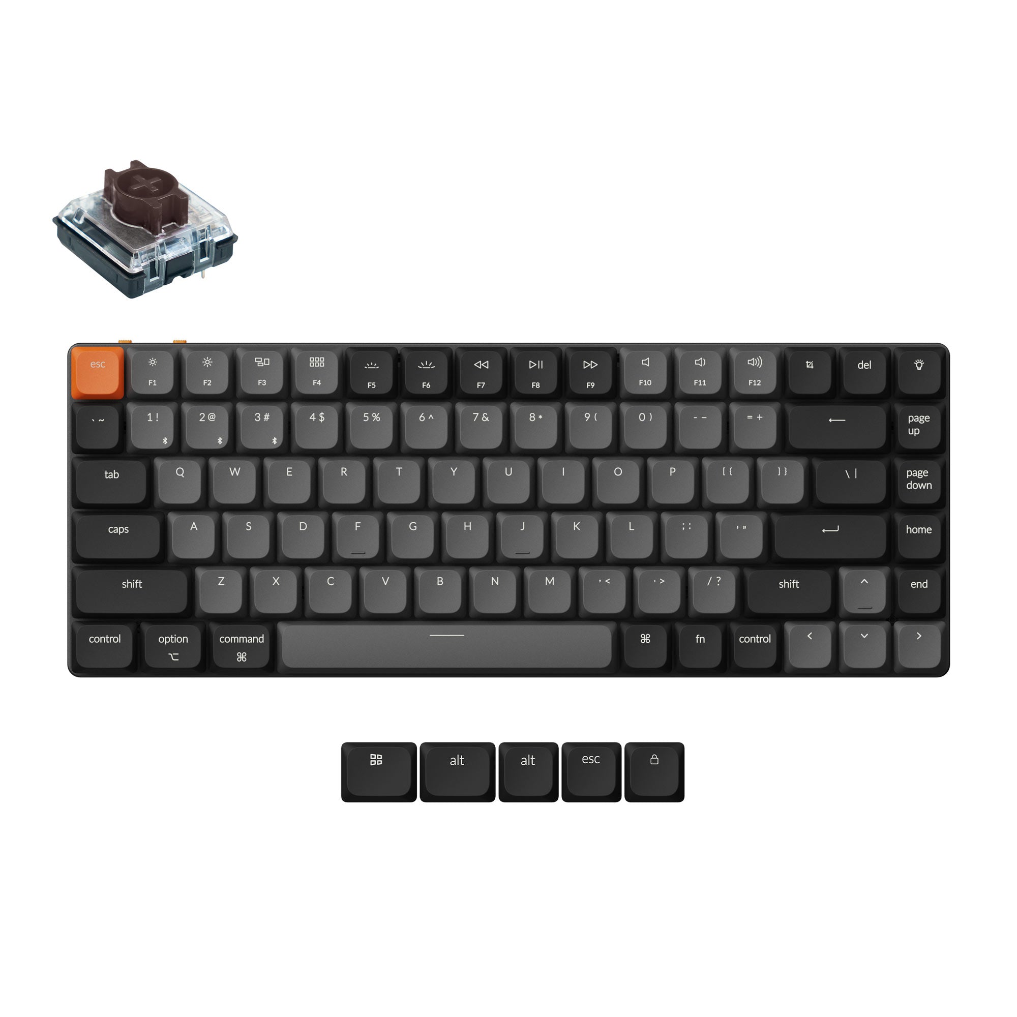 Keyboard キークロン k3 Keychron K3v2 ライトグレー 日本語配列