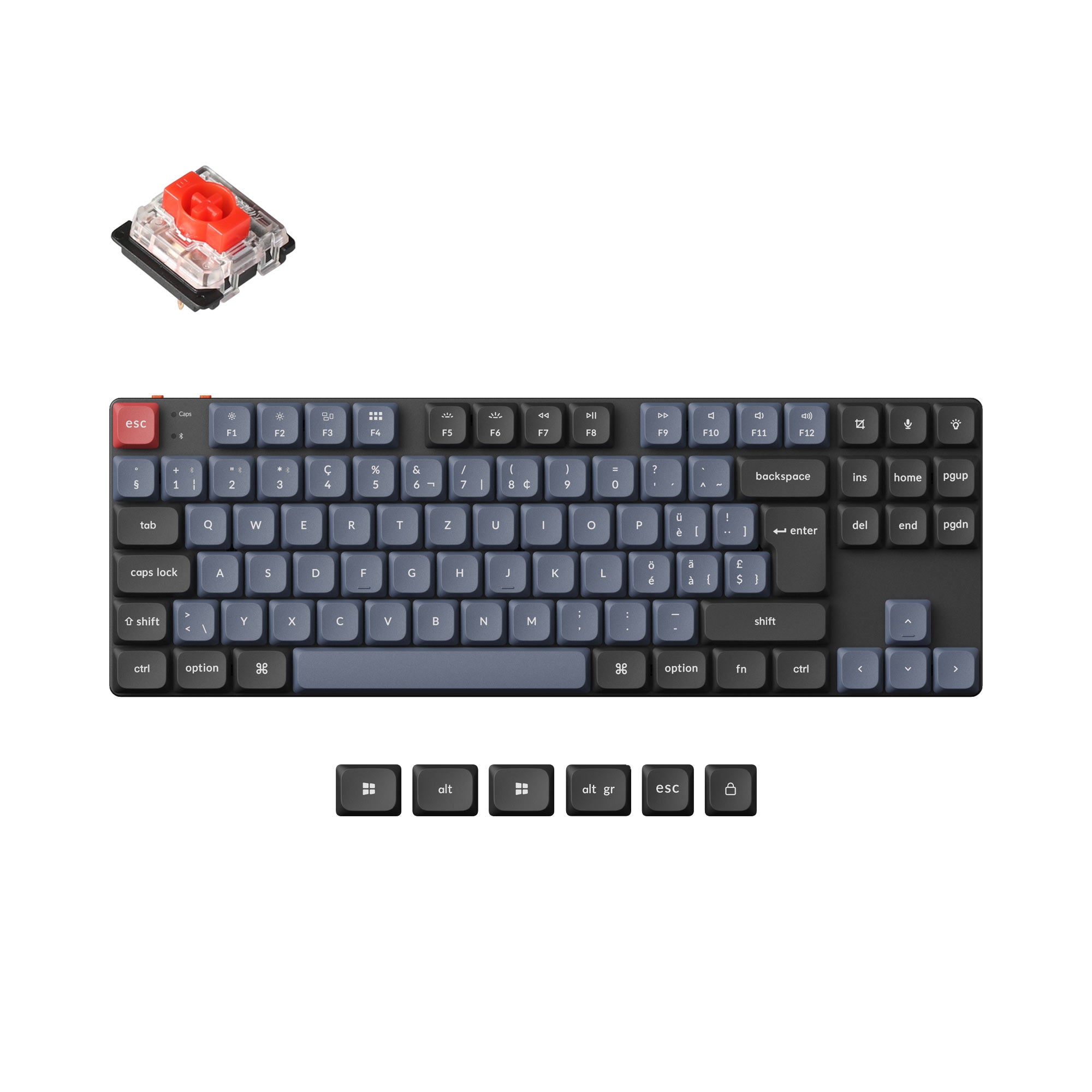 Keychron K1 Pro QMK/VIA Wireless Custom Mechanical Keyboard ISO