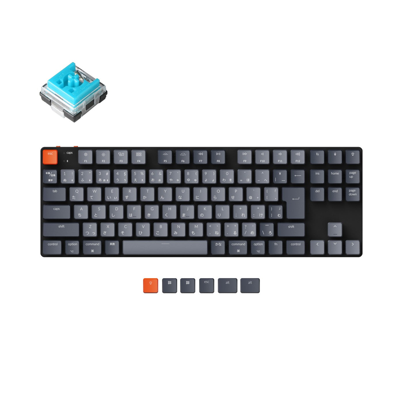 Keychron K1 SE ダークグレー テンキーレス Keychron K1 SE Wireless Mechanical Keyboard (Japan JIS Layout