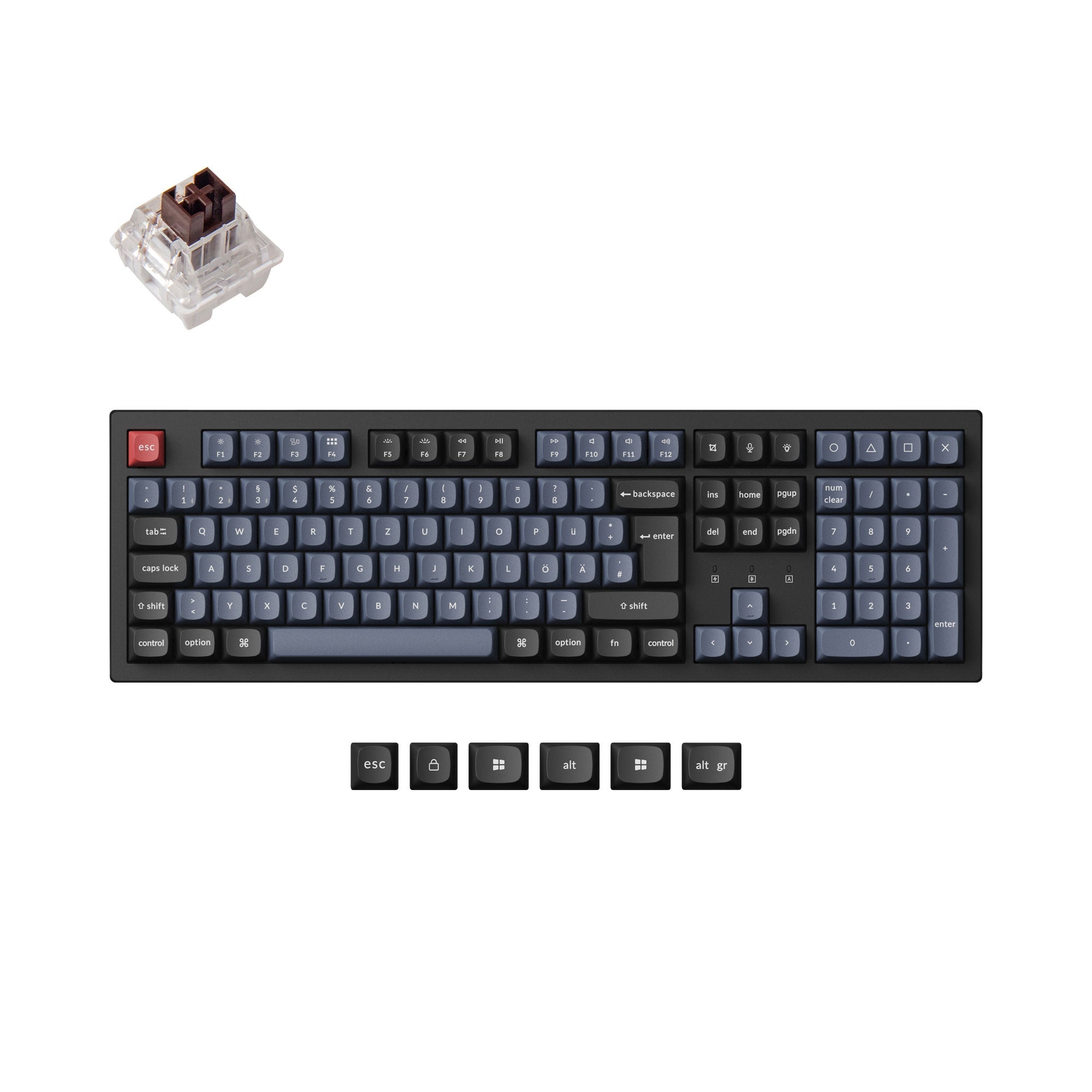 Keychron K10 Pro QMK/VIA Wireless Mechanical Keyboard ISO Layout
