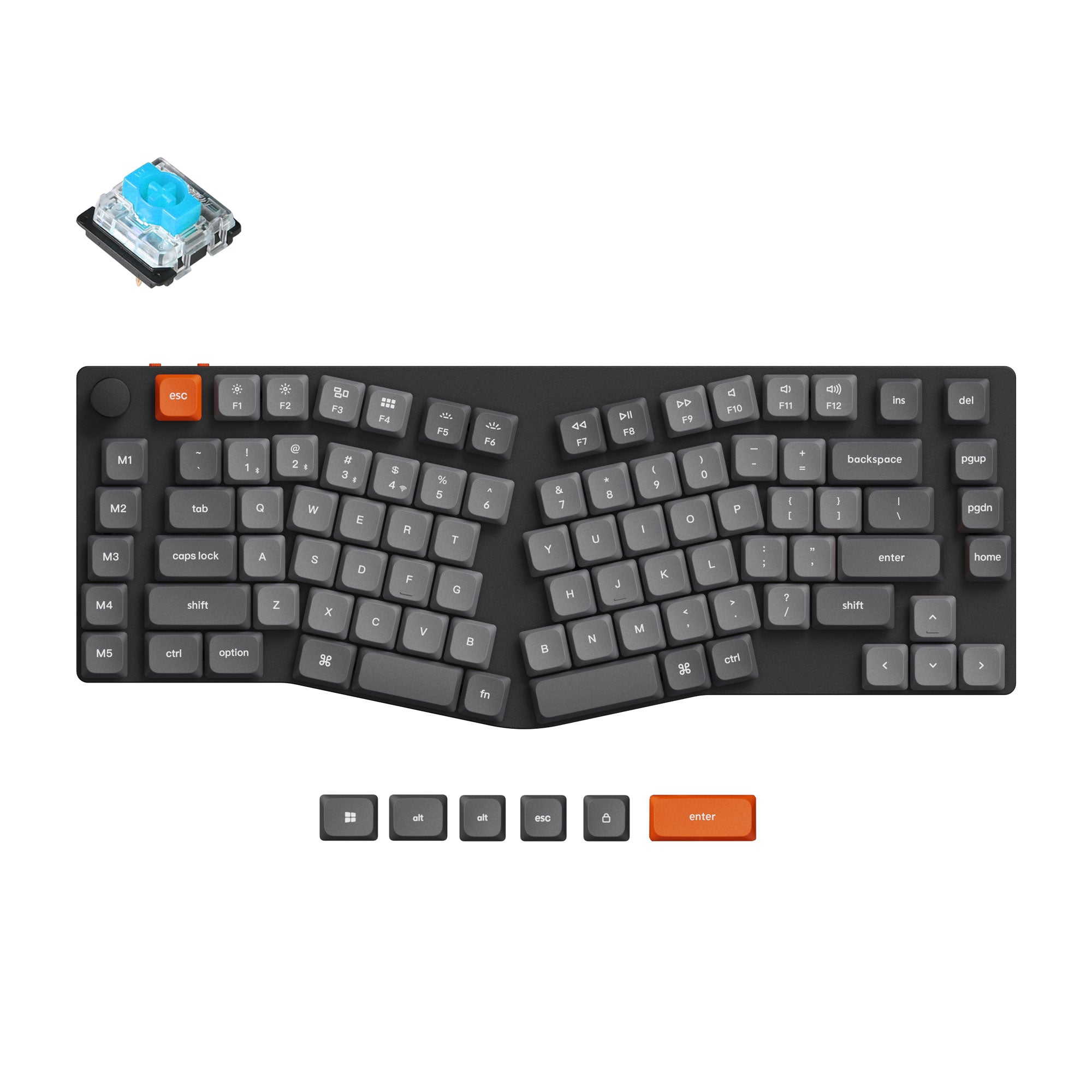 Keychron K15 Max (Alice Layout) QMK Wireless Custom Mechanical