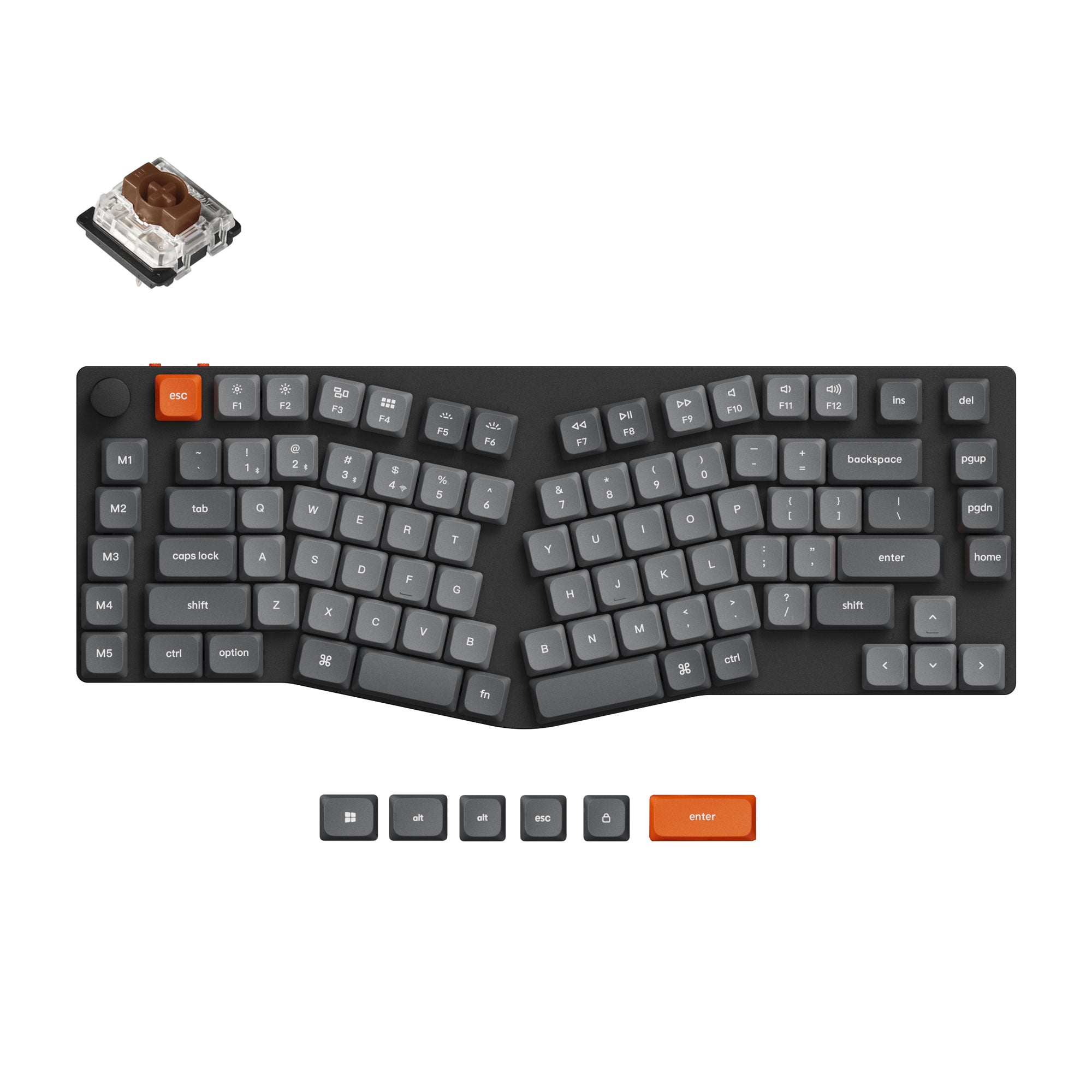 Keychron K15 Max (Alice Layout) QMK Wireless Custom Mechanical