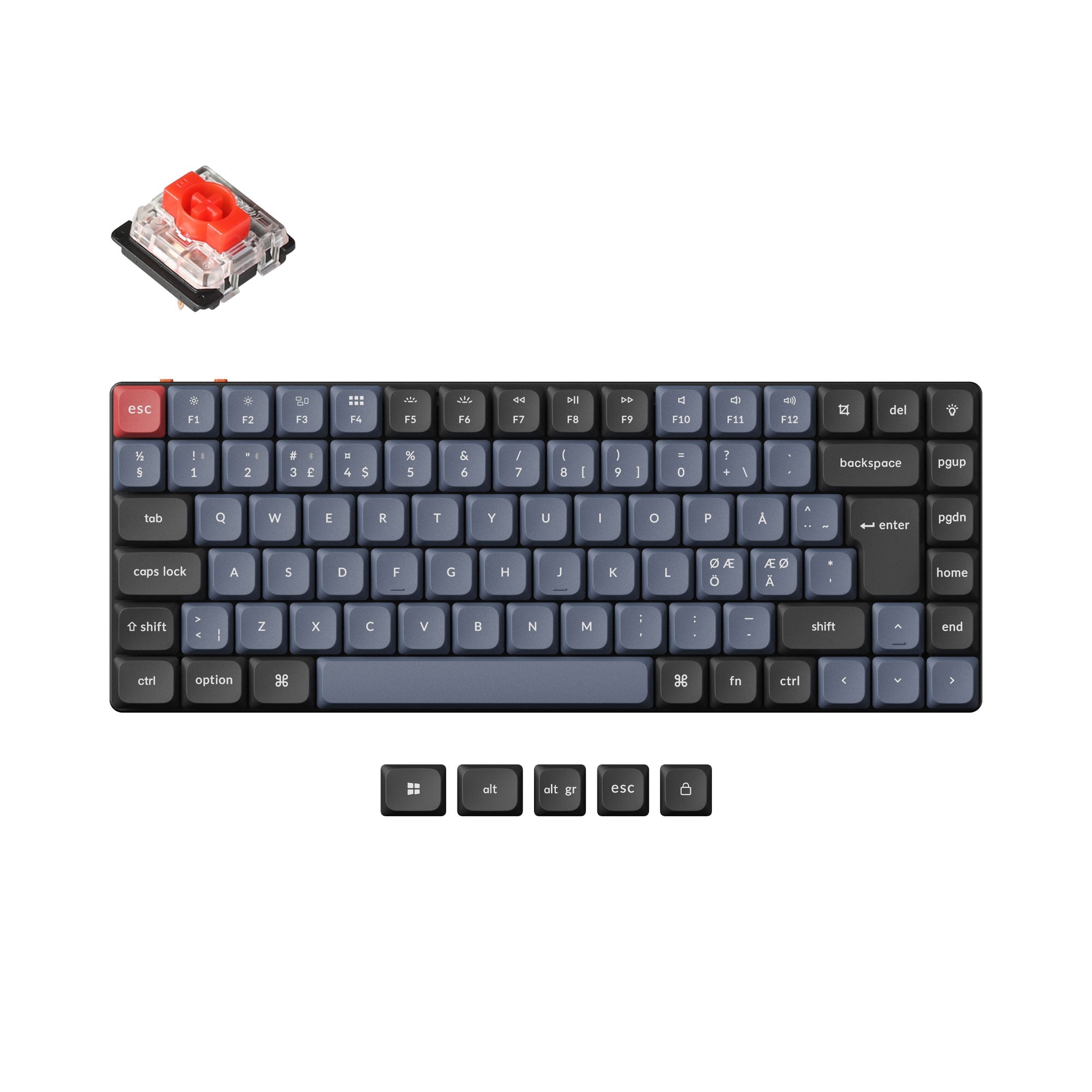 Keychron K3 Pro QMK/VIA Wireless Mechanical Keyboard ISO Layout