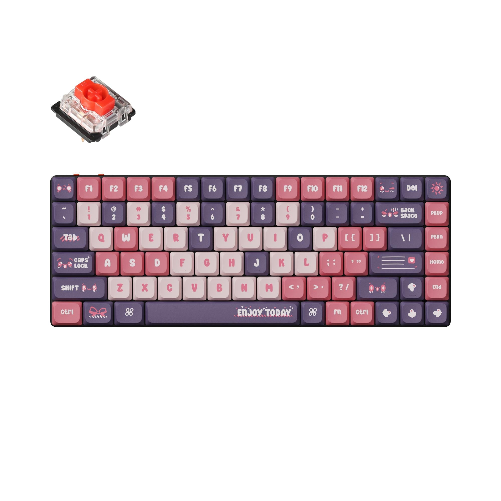 Keychron K3 Pro 赤軸 RGBバックライト アルミフレーム　白色 Keychron K3 Pro QMK/VIA Wireless Custom Mechanical Keyboard
