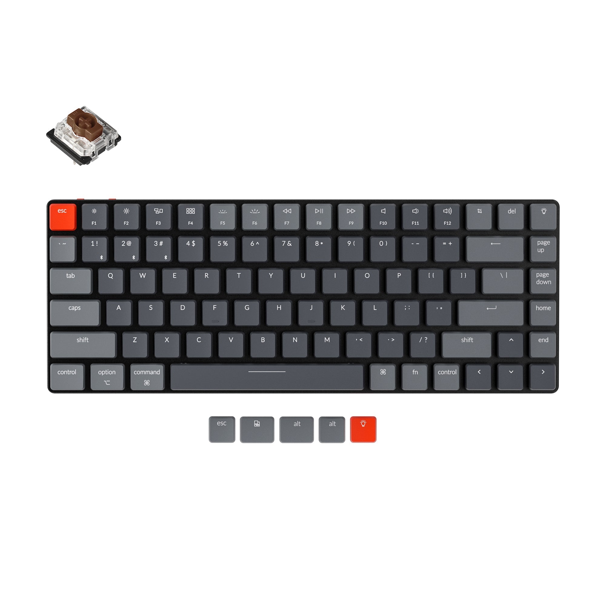 Keychron K3 Ultra 8K ロープロ ワイヤレス キーボード 本体 Keychron K3 Ultra-slim Wireless Mechanical Keyboard (Version 2