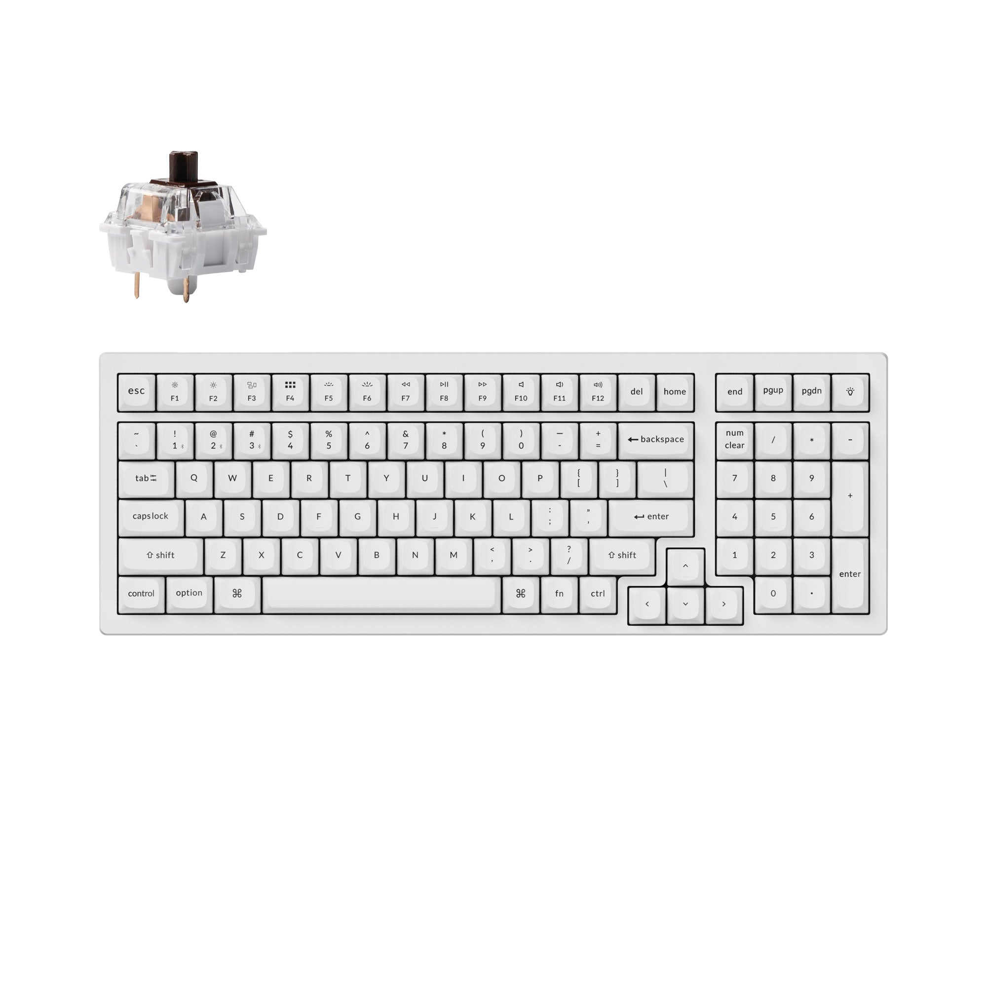 Keychron K4 Pro QMK/VIA Custom Mechanical Keyboard, Programmable Macro Wireless Bluetooth 5.1/Wired USB Keyboard with Hot-Swappable RGB Back並行輸入品 : Keychron K4 Pro 96% Layout Wireless QMK⁄VIA Custom