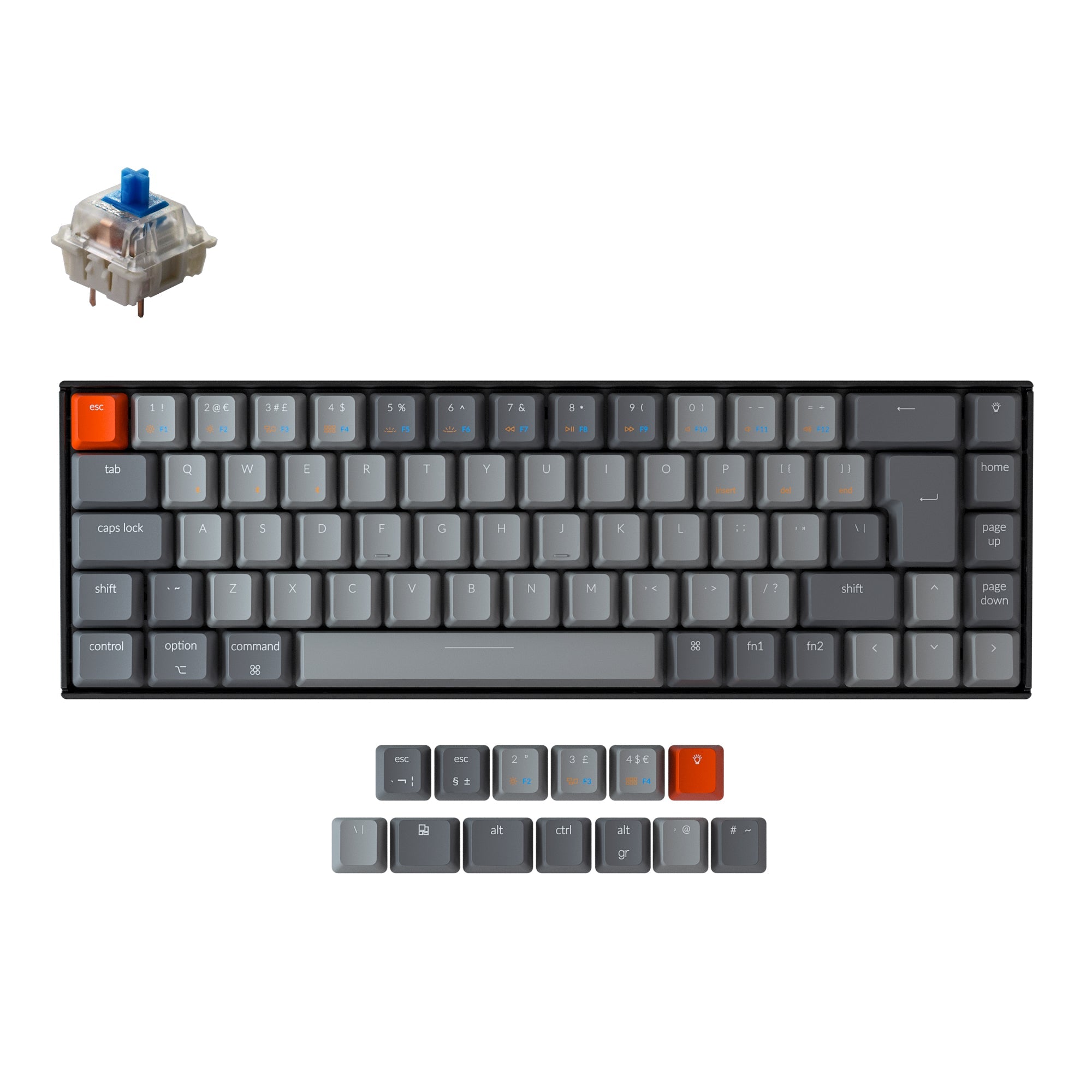 Keychron K6 Wireless Mechanical Keyboard (UK ISO Layout