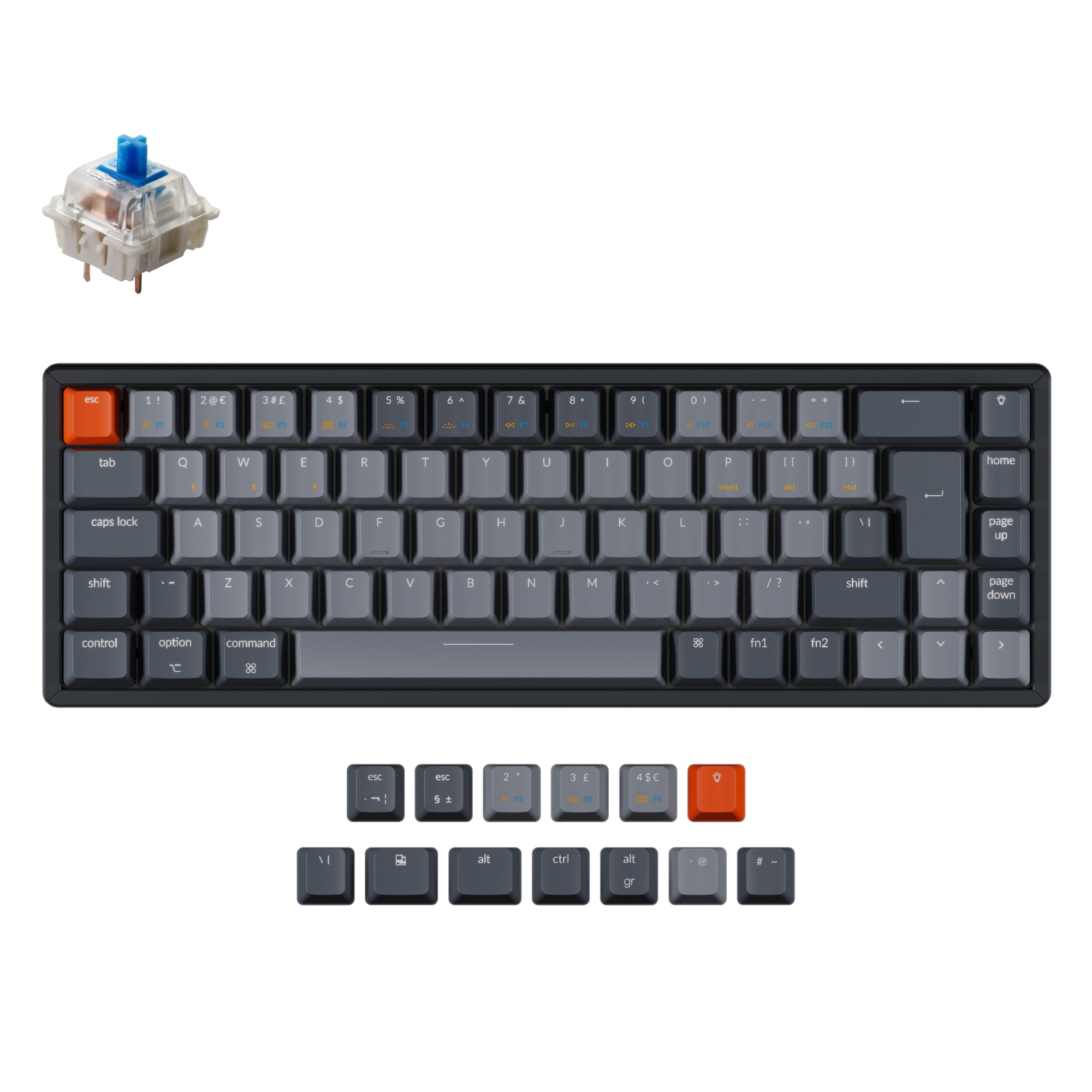 Keychron K6 Wireless Mechanical Keyboard (UK ISO Layout