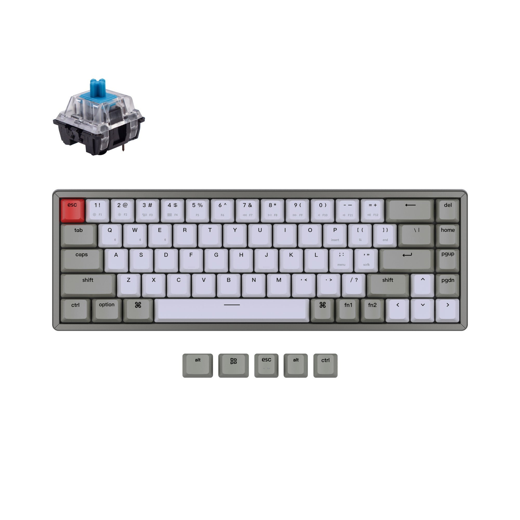 Keychron K6 アルミフレーム Keychron K6 Non-Backlight Wireless Mechanical Keyboard