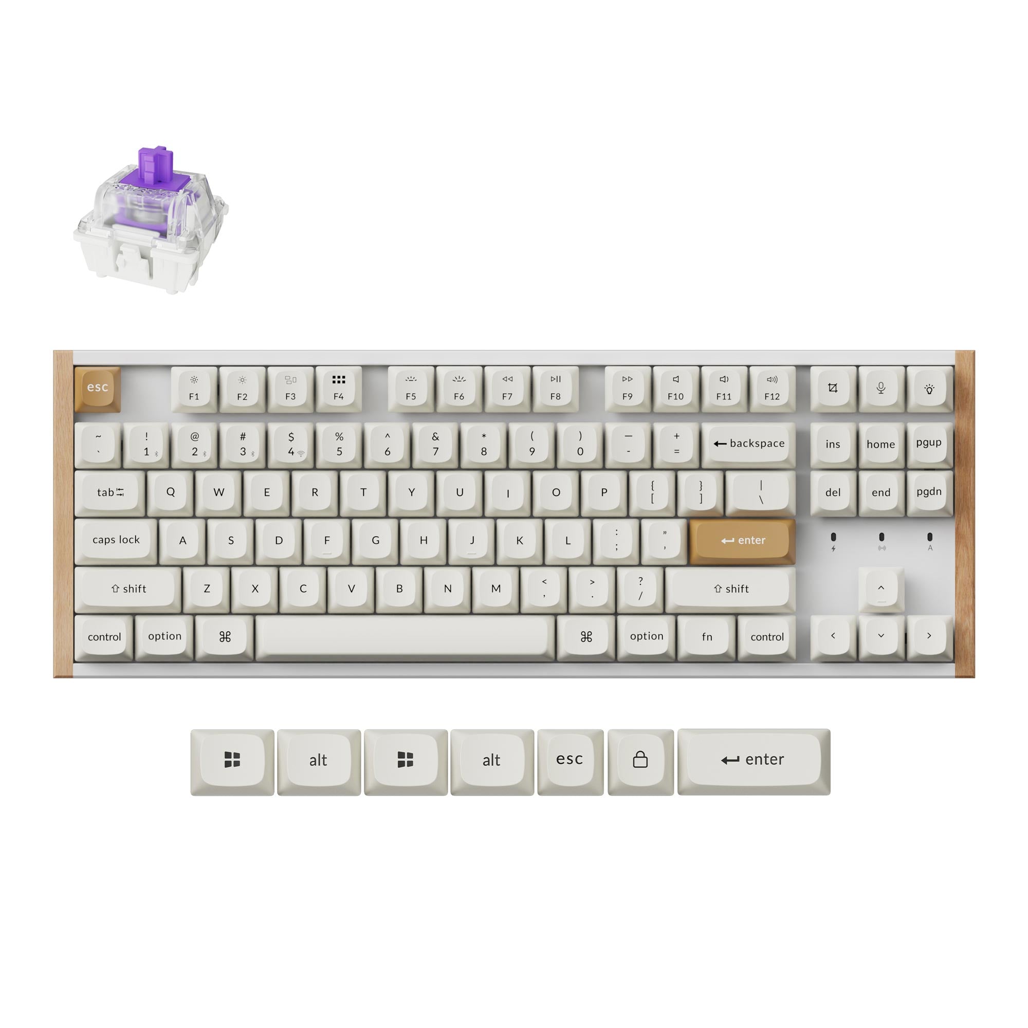 Keychron K2 HE ホワイト Nebula Switch Keychron K8 HE Wireless Magnetic Switch Custom Keyboard – Keychron