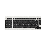 Keychron Q12 Max QMK/VIA Wireless Custom Mechanical Keyboard 96 Percent Layout Aluminum White for Mac Windows Linux Barebone Knob