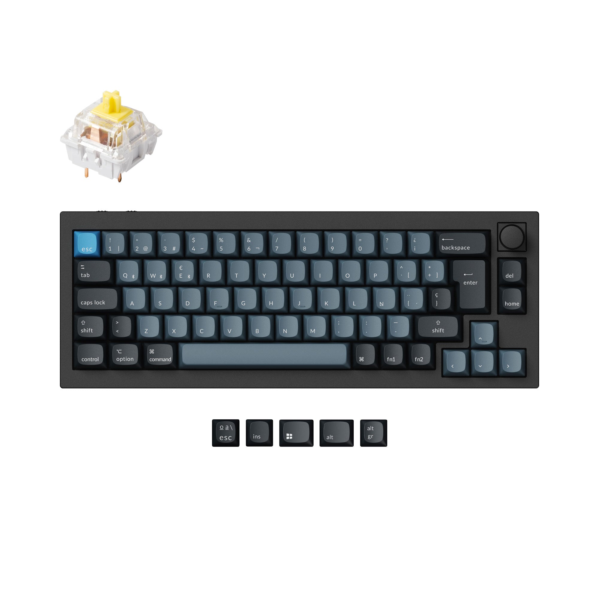 Keychron Q2 Pro QMK/VIA Wireless Custom Mechanical Keyboard ISO