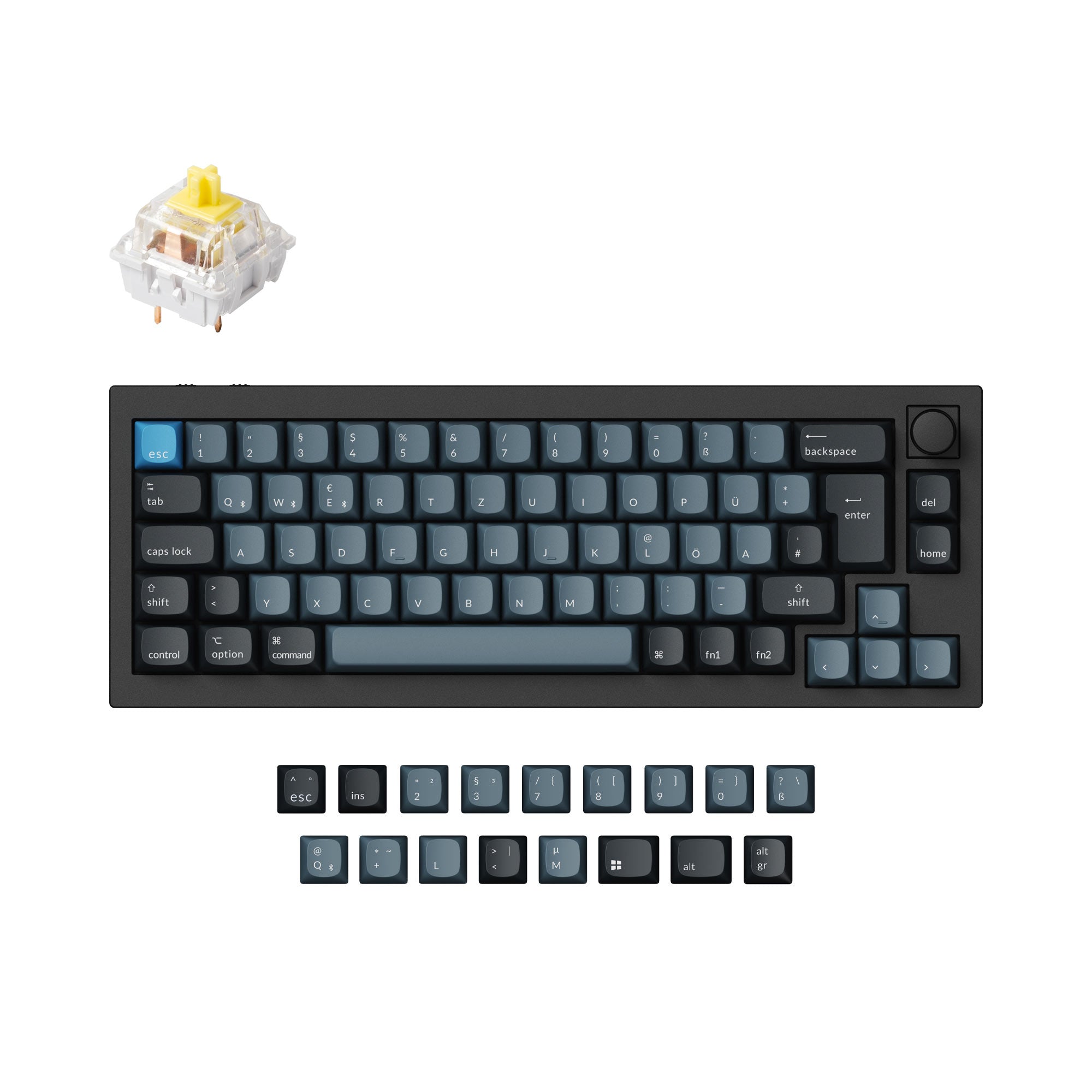 Keychron Q2 Pro QMK/VIA Wireless Custom Mechanical Keyboard ISO