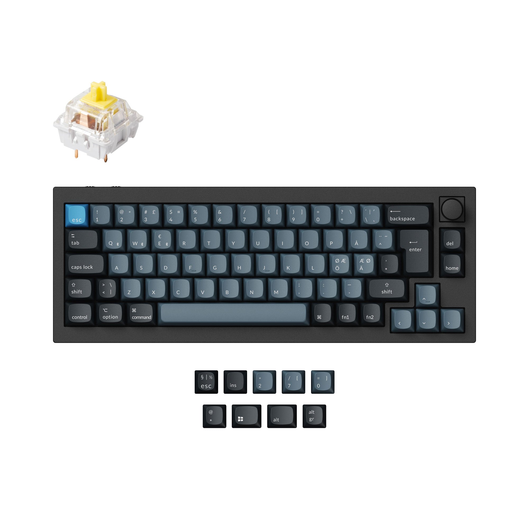 Keychron Q2 Pro メカニカルキーボード（US ANSI） Keychron Q2 Pro QMK/VIA Wireless Custom Mechanical Keyboard ISO