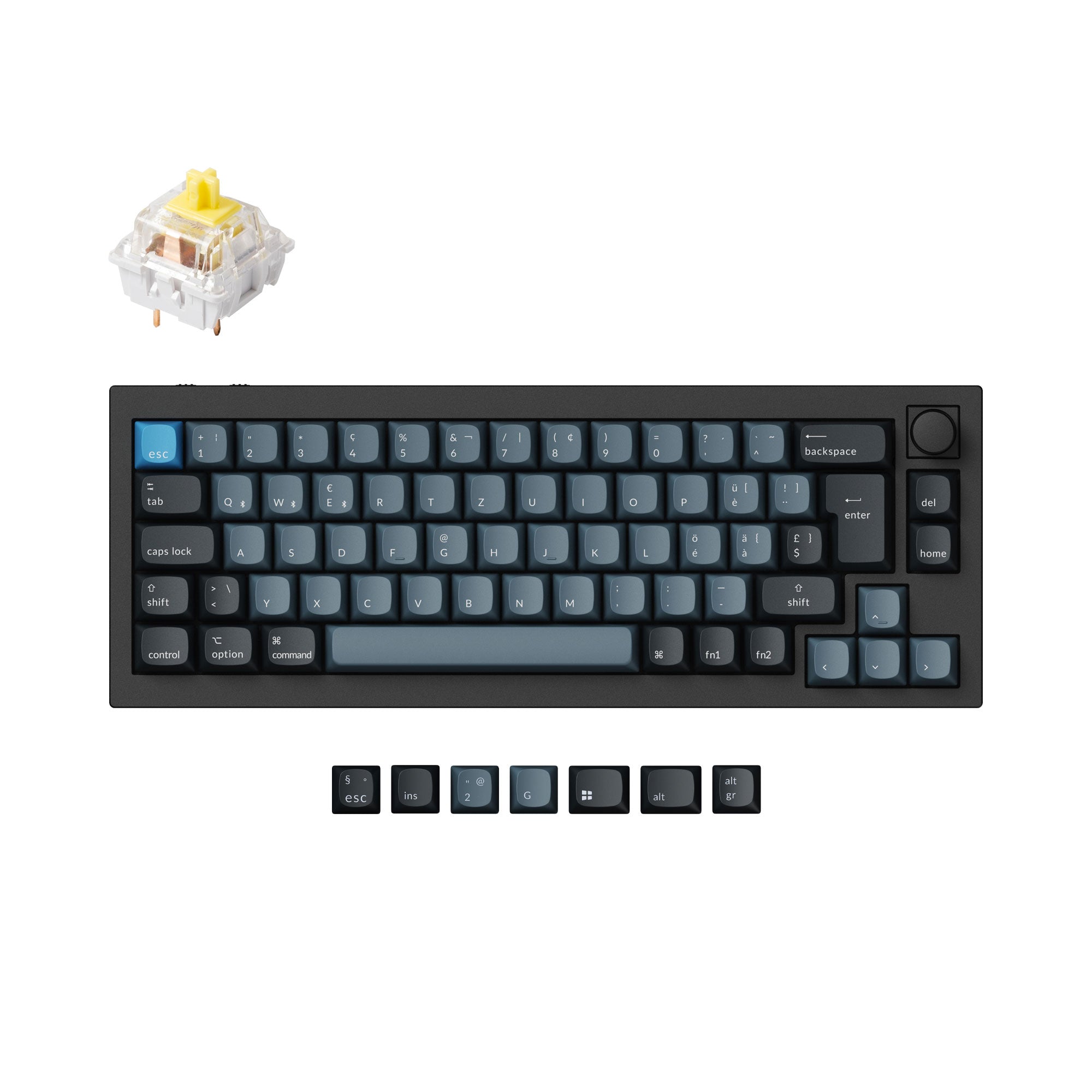 Keychron Q2 Pro QMK/VIA Wireless Custom Mechanical Keyboard ISO