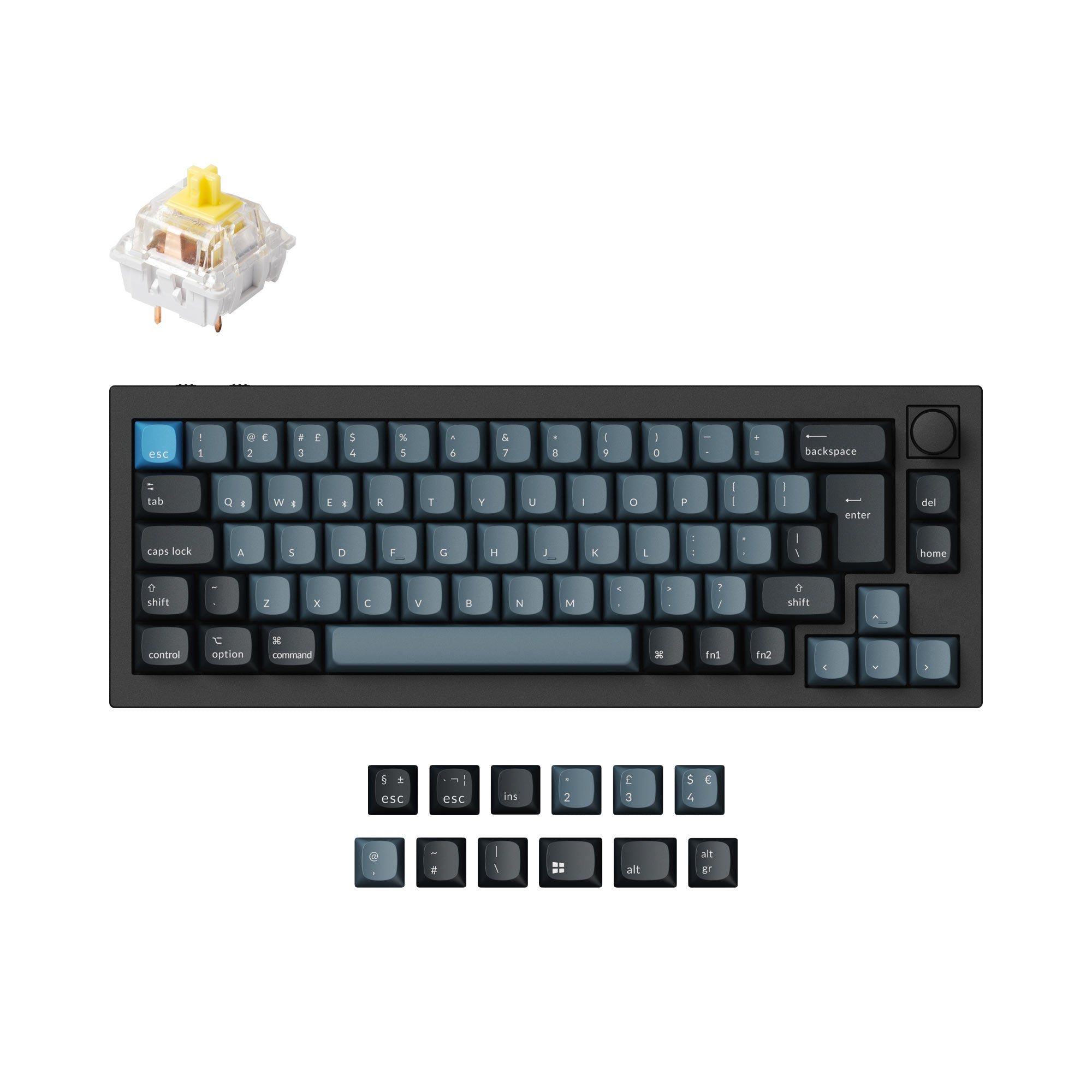 Keychron Q2 Pro QMK/VIA Wireless Custom Mechanical Keyboard ISO