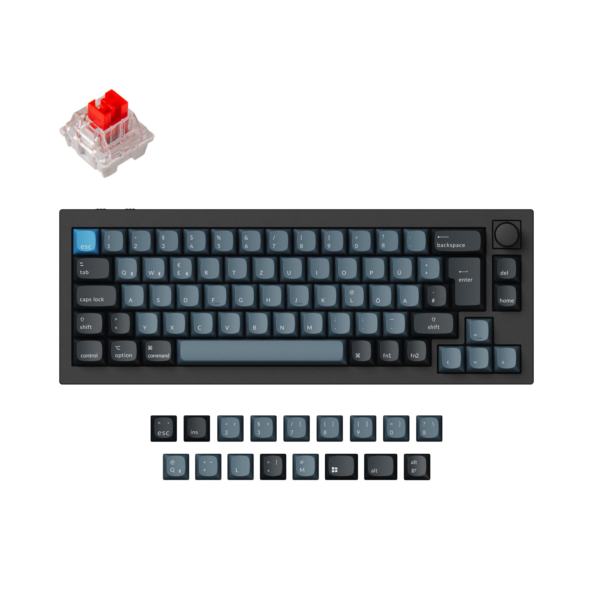 Keychron Q2 Pro QMK/VIA Wireless Custom Mechanical Keyboard ISO