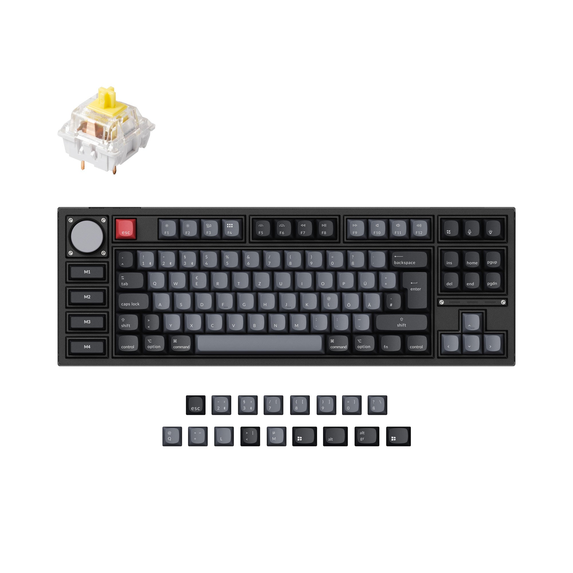 Keychron Q3 Pro QMK/VIA Wireless Custom Mechanical Keyboard ISO