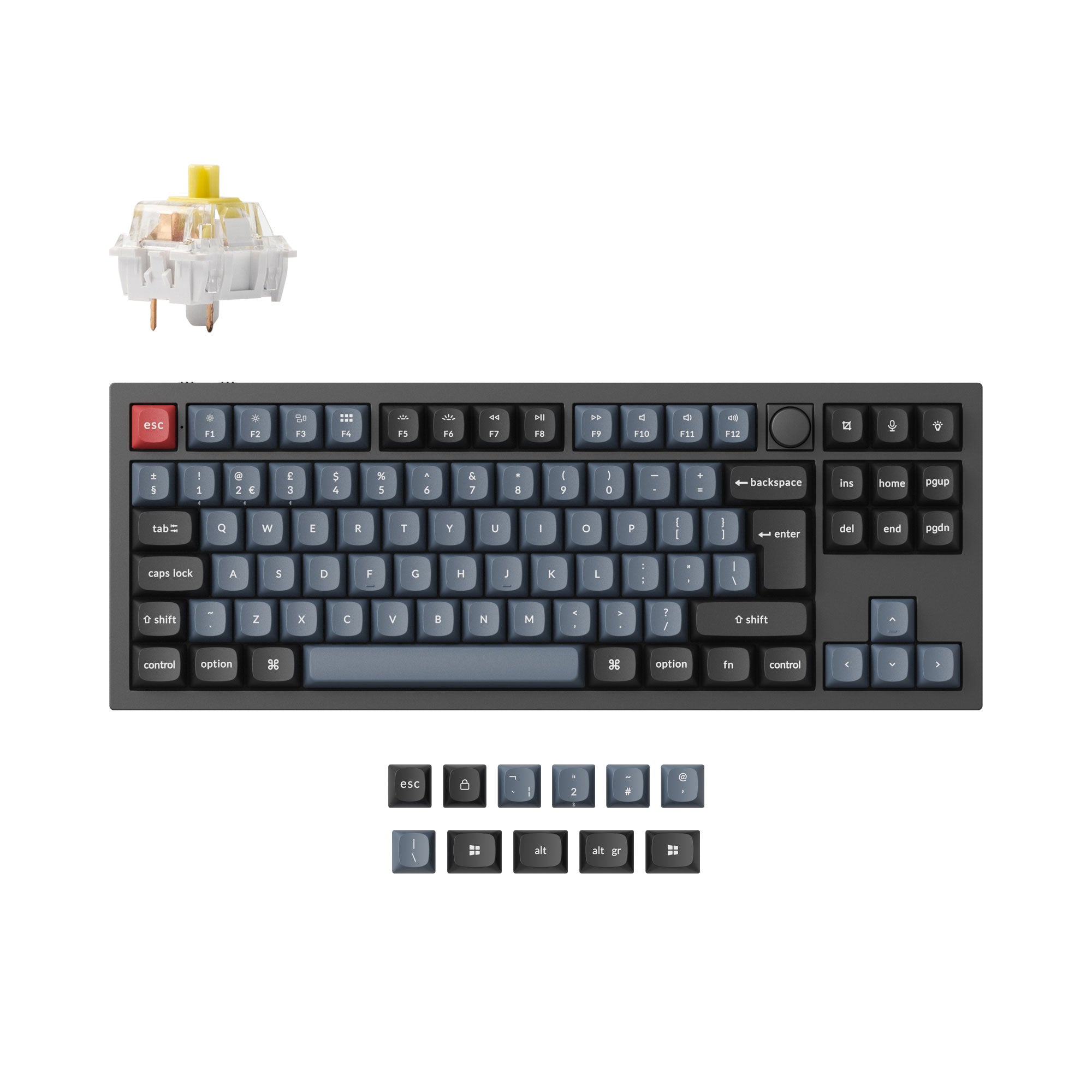 Keychron Q3 Pro QMK/VIA Wireless Custom Mechanical Keyboard ISO