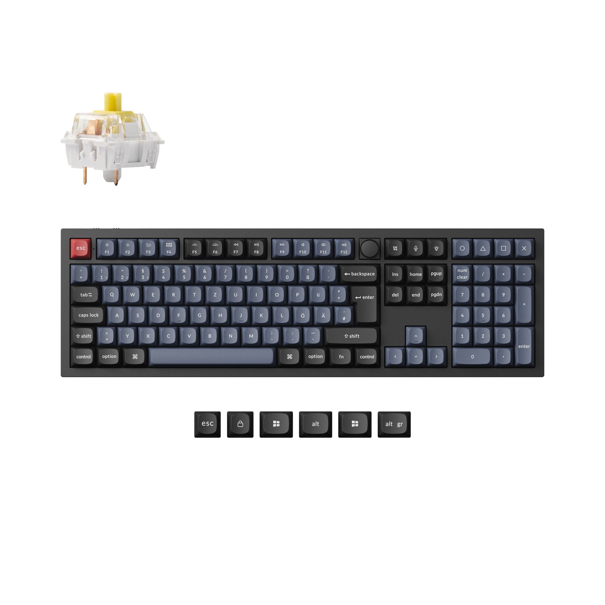 Keychron Q6 Pro QMK/VIA Wireless Custom Mechanical Keyboard ISO