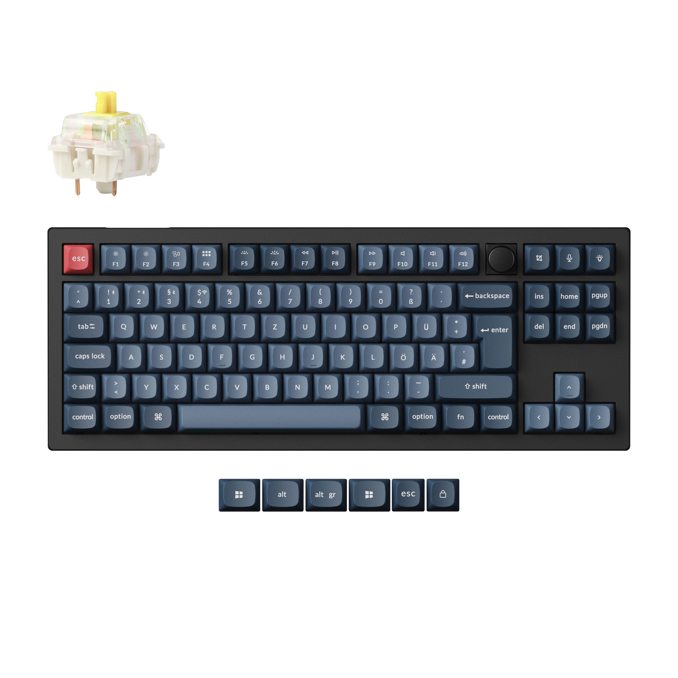 Keychron V3 QMK US配列　ベアーボン Keychron V3 Max QMK/VIA Wireless Custom Mechanical Keyboard ISO