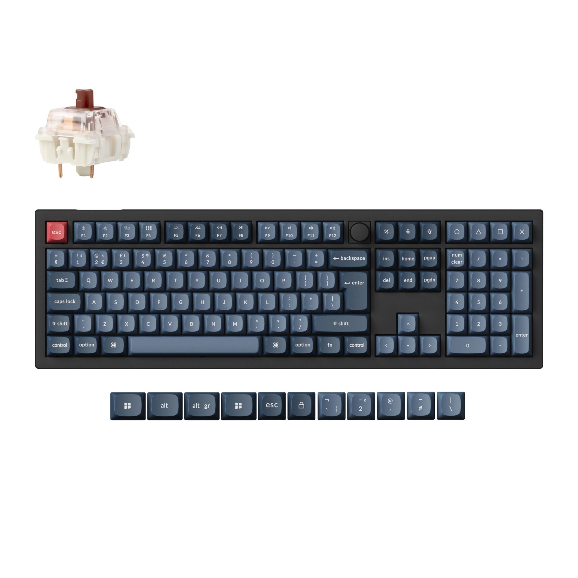 Keychron V6 Max QMK Wireless Custom Mechanical Keyboard ISO Layout