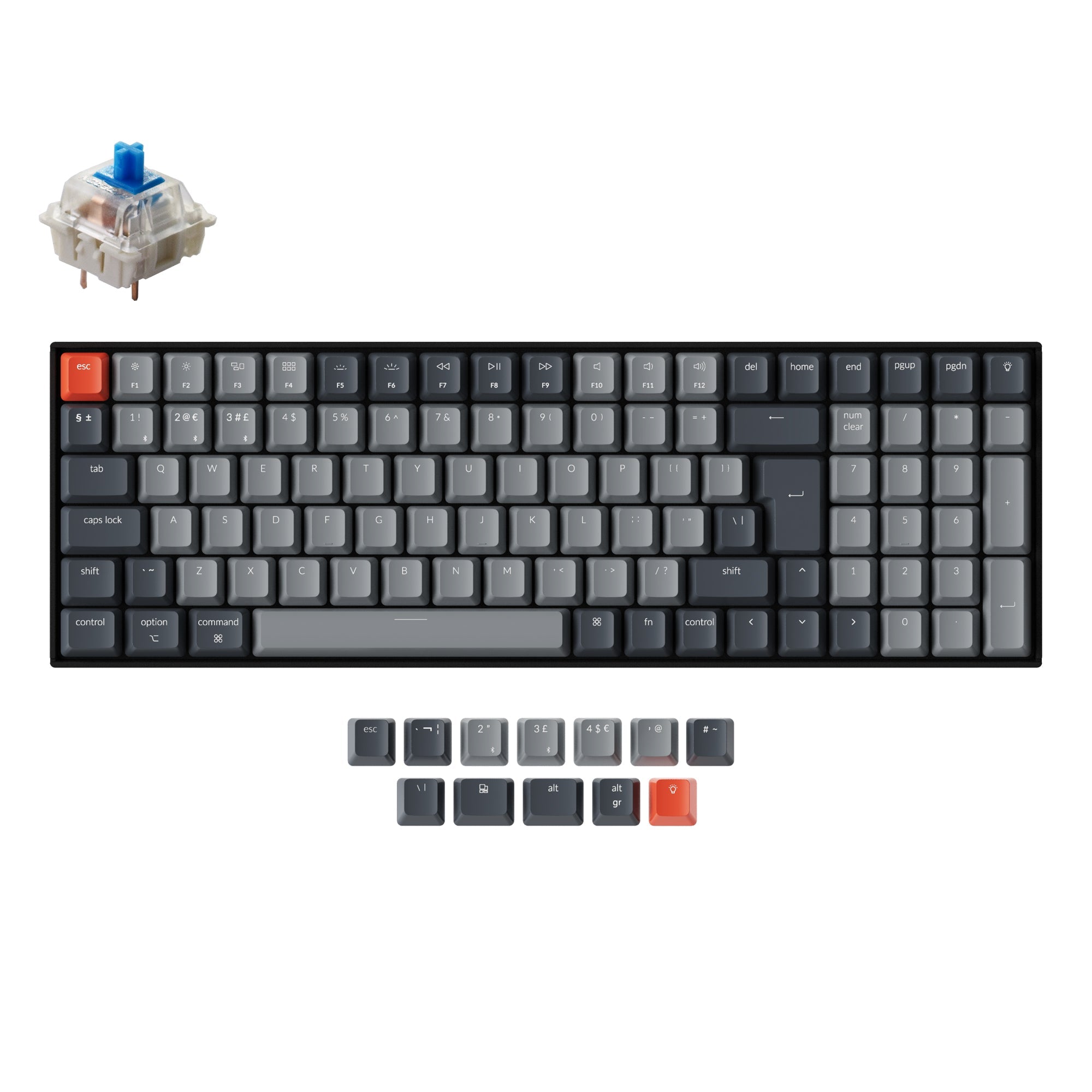 Keychron K4 Wireless Mechanical Keyboard (UK ISO Layout) - Version