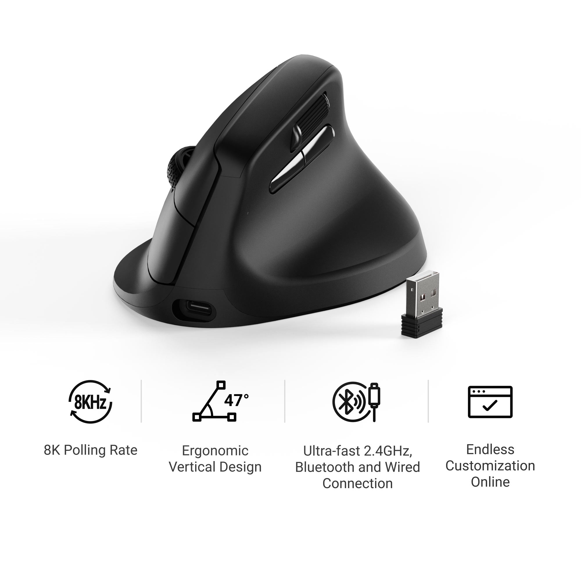 11)keychron M5 8kエルゴノミックゲーミングマウス 欠品あり Keychron M5 Wireless Ergonomic Mouse – Keychron Singapore