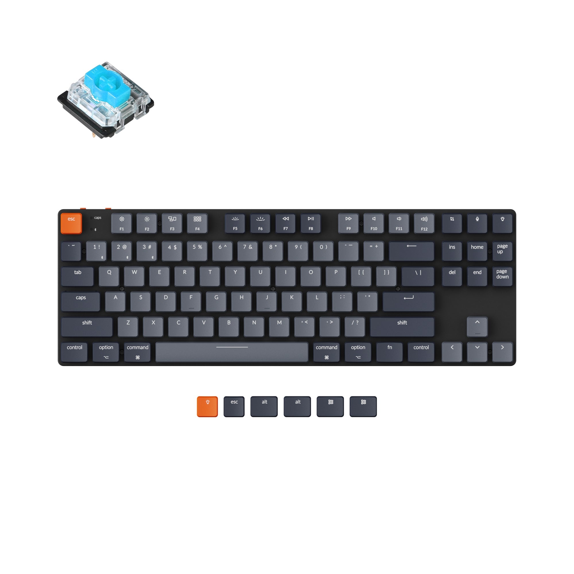Keychron K1 SE メカキーボード K1SE-A2 青軸 US配列 Keychron K1 SE Wireless Mechanical Keyboard (Version 5) – Keychron