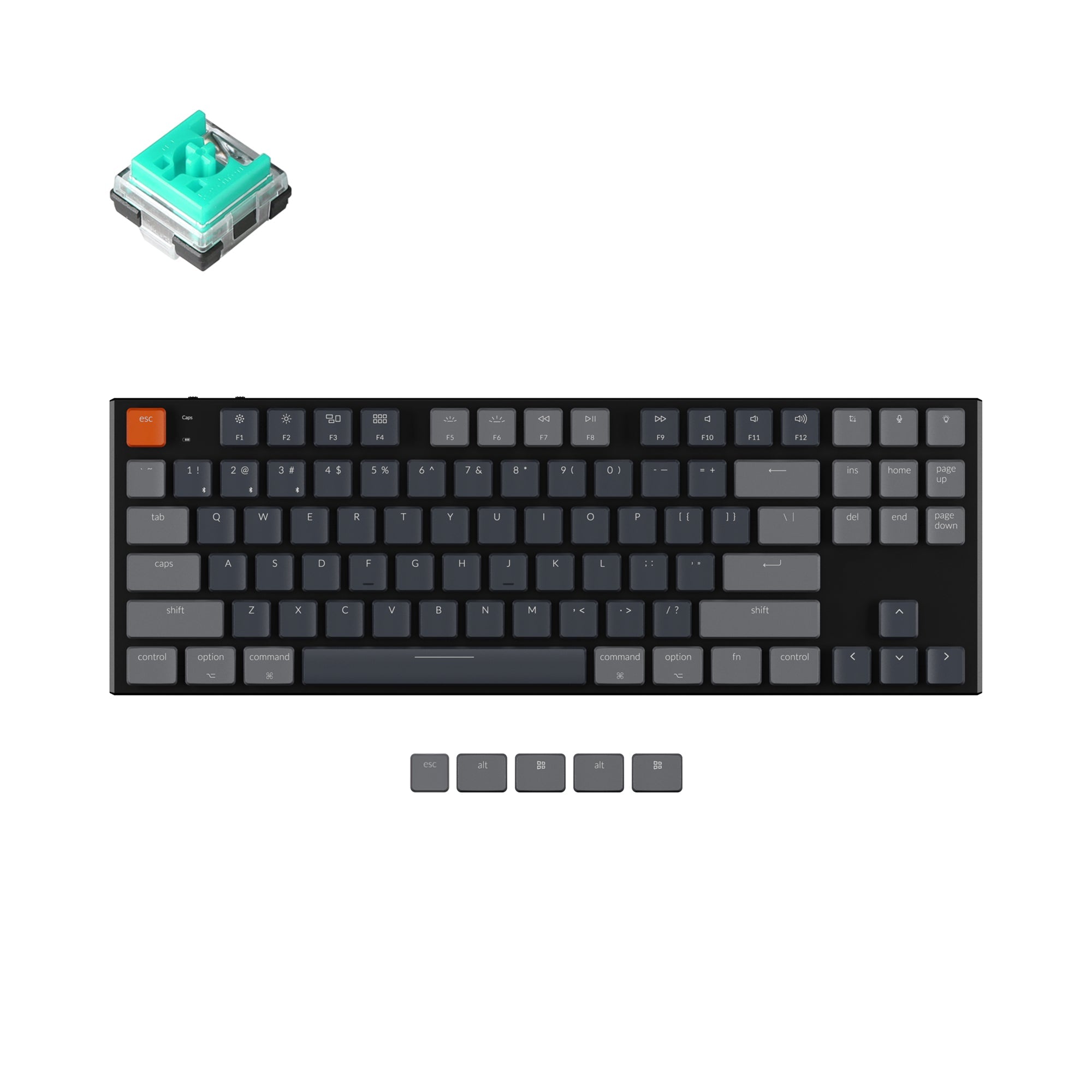 Keychron K1 Version5 RGB Backlight 茶軸 Keychron K1 SE Wireless Mechanical Keyboard (Version 5)