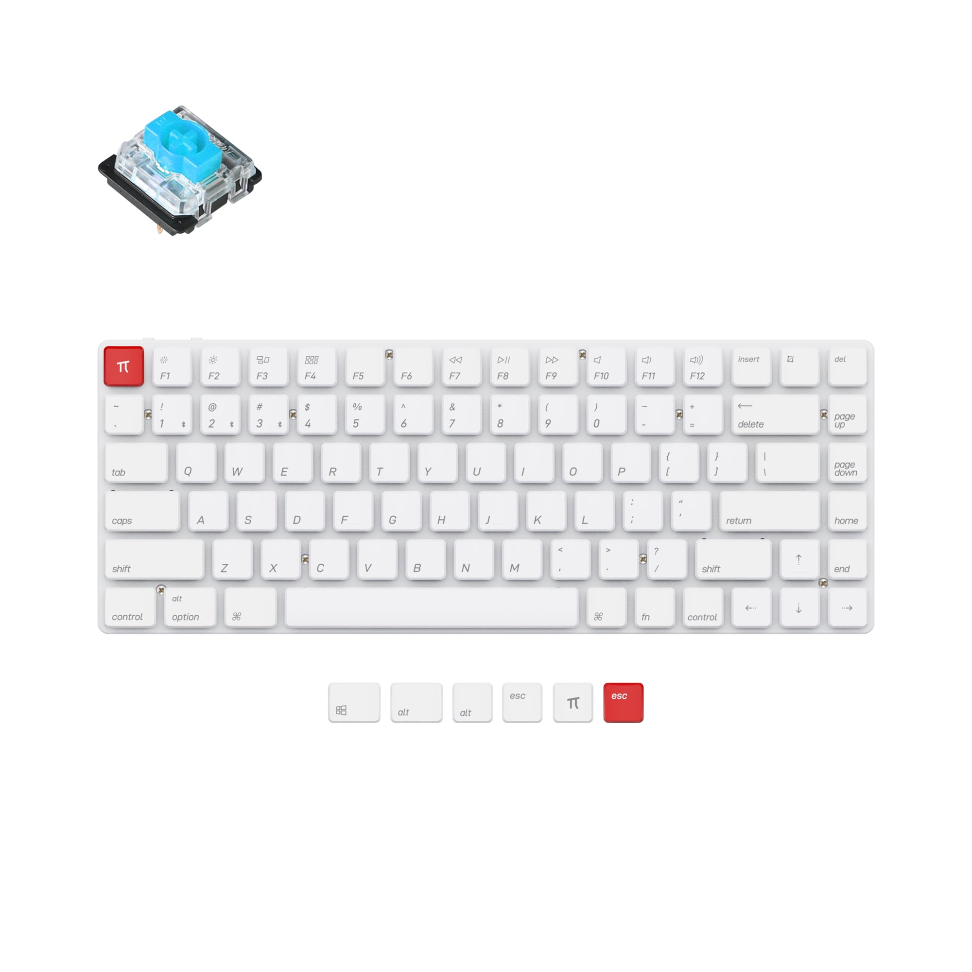 Keychron K3 V2 Non-Backlight 茶軸【品薄】 Keychron K3 Non-Backlight Ultra-Slim Wireless Mechanical